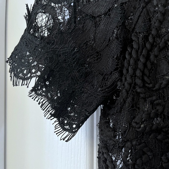 Zara Trafaluc Black Lace Top - Picture 5 of 6
